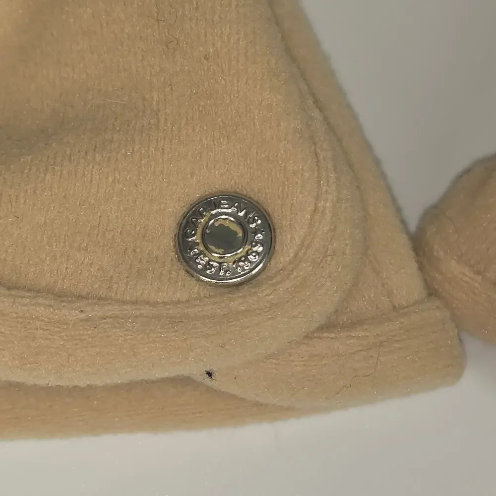 GAP WOMEN’S BUTTON‑TRIM STRETCH FLEECE GLOVES – NEUTRAL TAN – SMALL/MEDIUM